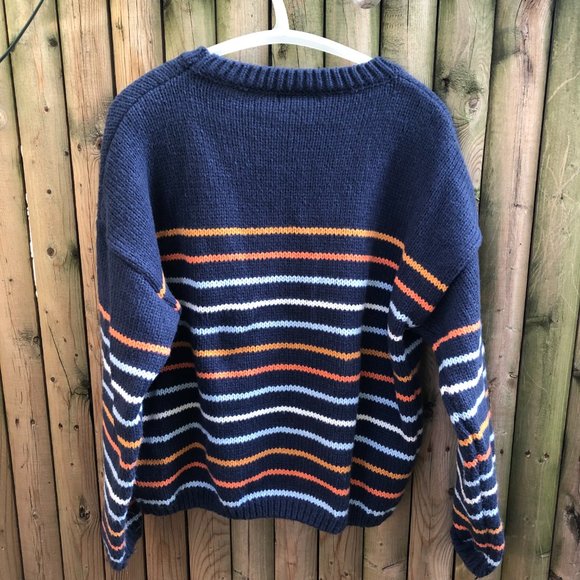 Shein Striped Pullover Sweater Size L NWOT - Picture 3 of 4